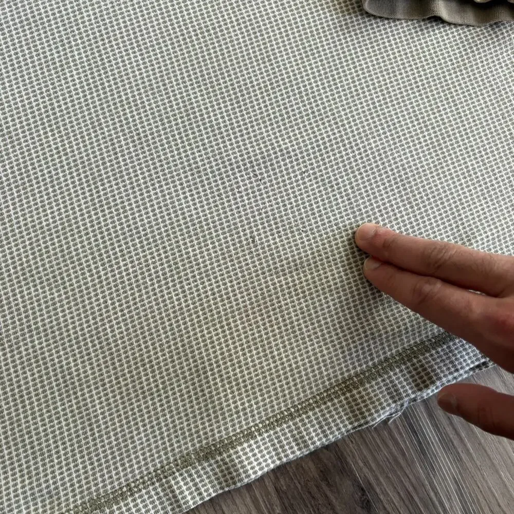 Vintage Henley T-Shirt Men's Size L Long Sleeve Patterned 1990s - Picture 4 of 8